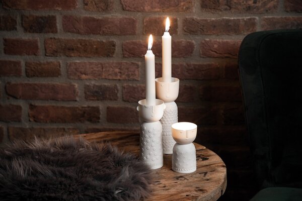 Räder Porcelánový svícen Face - velikost S