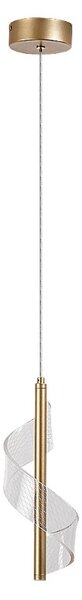 RABALUX 72414 Zofrael závěsné svítidlo D130mm LED 6W/950/550lm 3000K zlatá, průhledná