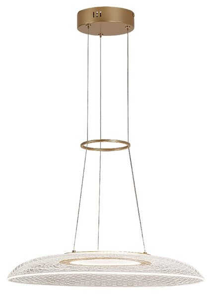 RABALUX 72411 Zofrael závěsné svítidlo D500mm LED 24W/2900/1850lm 3000K zlatá, průhledná