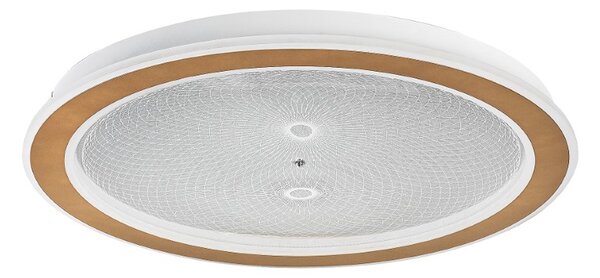 RABALUX 71282 Zofrael stropní svítidlo D510mm LED 34W/3900/2400lm 3000-6500K zlatá, průhledná, stmívatelné, dálkový ovladač