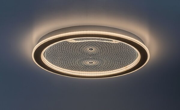 RABALUX 71282 Zofrael stropní svítidlo D510mm LED 34W/3900/2400lm 3000-6500K zlatá, průhledná, stmívatelné, dálkový ovladač