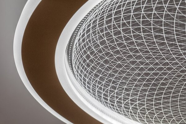 RABALUX 71282 Zofrael stropní svítidlo D510mm LED 34W/3900/2400lm 3000-6500K zlatá, průhledná, stmívatelné, dálkový ovladač