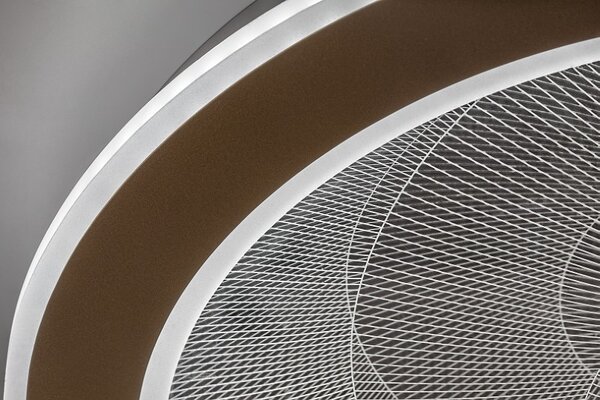 RABALUX 71281 Efrael stropní svítidlo D400mm LED 24W/2600/1700lm 3000-6500K zlatá, průhledná, stmívatelné, dálkový ovladač