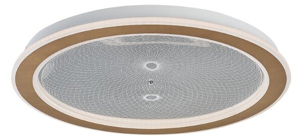 RABALUX 71282 Zofrael stropní svítidlo D510mm LED 34W/3900/2400lm 3000-6500K zlatá, průhledná, stmívatelné, dálkový ovladač