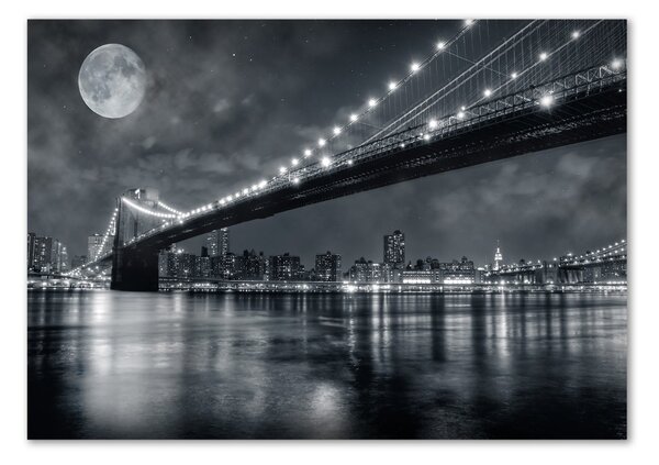 Moderní skleněný obraz z fotografie Brooklynský most osh-15676398