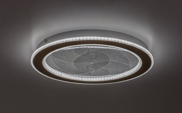 RABALUX 71281 Efrael stropní svítidlo D400mm LED 24W/2600/1700lm 3000-6500K zlatá, průhledná, stmívatelné, dálkový ovladač
