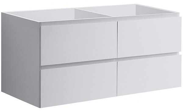 Koupelnová skříňka pod umyvadlo Carole - bílá matná - 119x48x45 cm