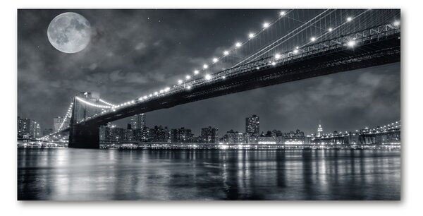 Moderní skleněný obraz z fotografie Brooklynský most osh-15676398