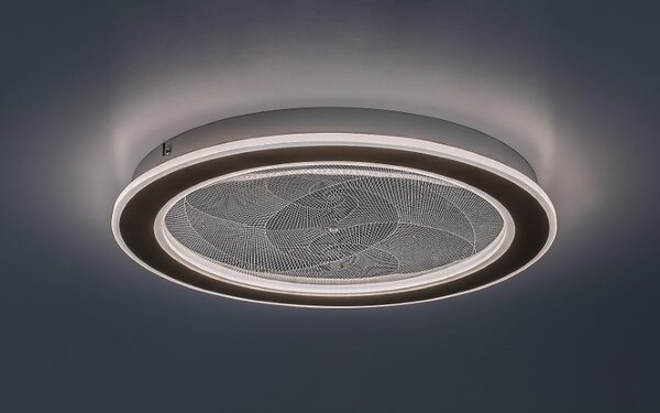 RABALUX 71281 Efrael stropní svítidlo D400mm LED 24W/2600/1700lm 3000-6500K zlatá, průhledná, stmívatelné, dálkový ovladač