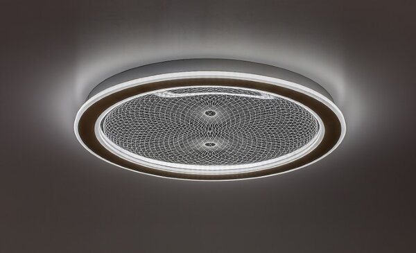 RABALUX 71282 Zofrael stropní svítidlo D510mm LED 34W/3900/2400lm 3000-6500K zlatá, průhledná, stmívatelné, dálkový ovladač