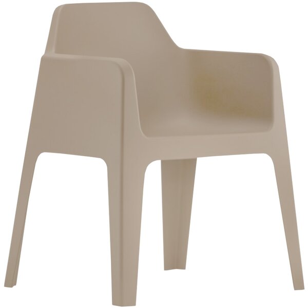 Pedrali Krémová plastová jídelní židle Plus 630