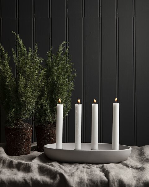 Storefactory Scandinavia Keramický svícen Gröndal - Light Grey SF364