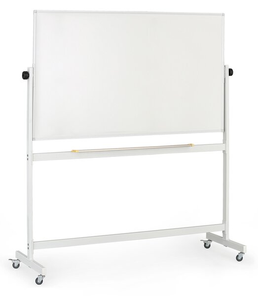 Mobilní otočná magnetická tabule, keramický povrch, 1500 x 900 mm
