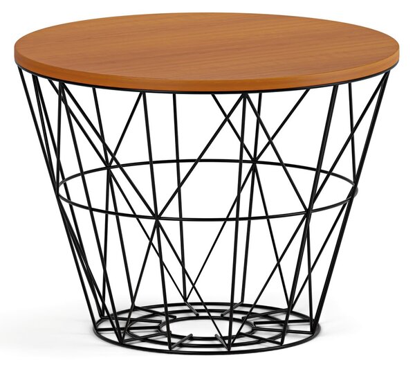 Kulatý konferenční stolek STILO, průměr 60 cm, třešeň