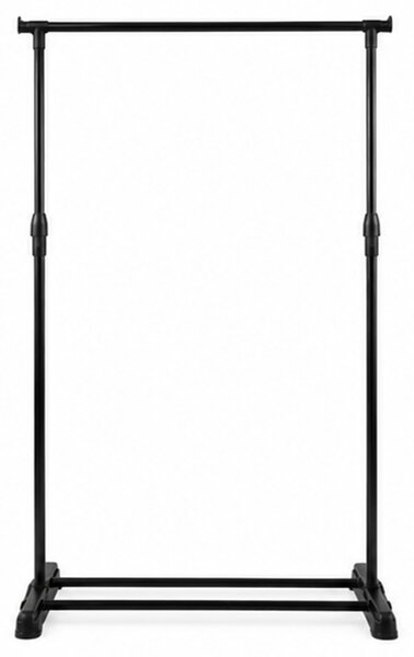 Věšák, stojan na oblečení, skládací, kov/plast, 120x60x38 cm, černá, Dekorino TK20260043