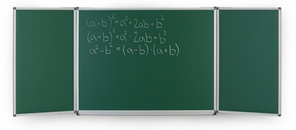 Rozevírací zelená keramická tabule pro popis křídou, magnetická, 3000 x 1000 mm