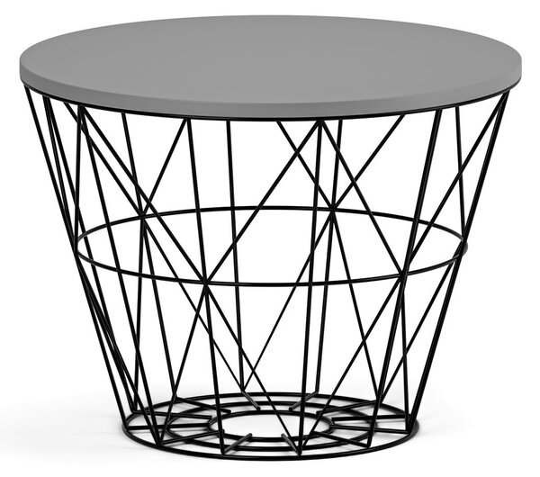 Kulatý konferenční stolek STILO, průměr 60 cm, grafit