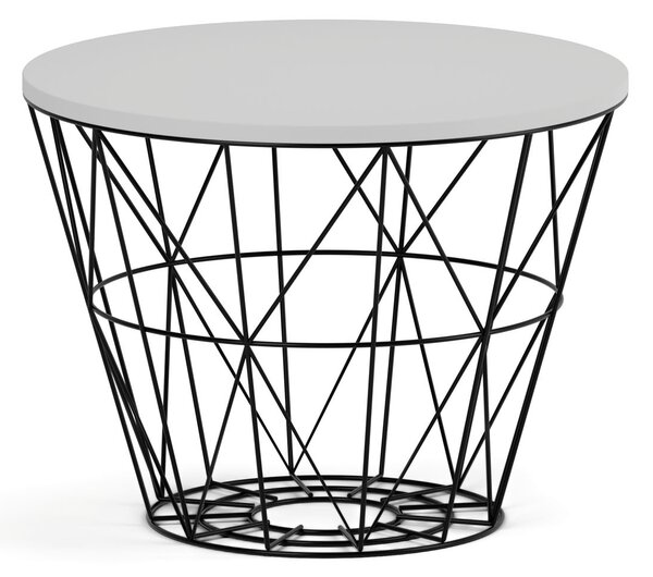 Kulatý konferenční stolek STILO, průměr 60 cm, šedá