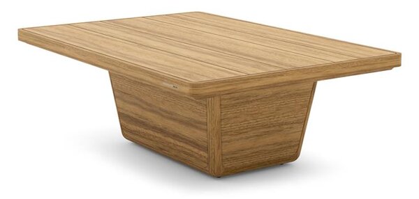 Manutti Teakový konferenční stolek Cobi, Manutti, obdélníkový 113x79x37 cm, brushed teak, vystavený vzorek