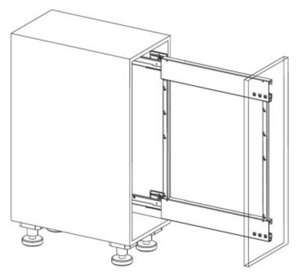 KESSEBÖHMER Koš COMFORT II arena style - chrom/bílá Rozměry ŠxHxV (mm): 110x470x75