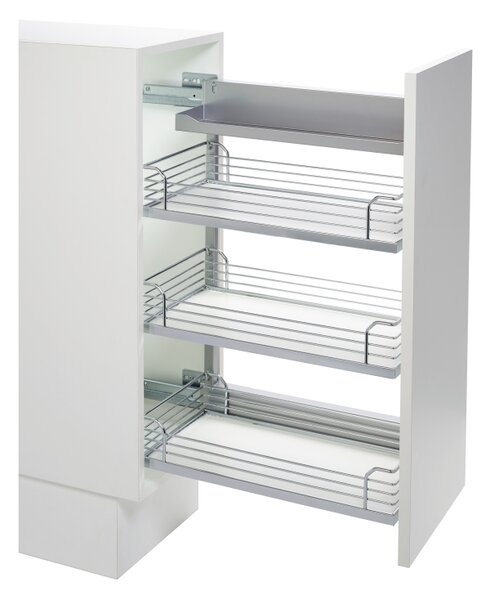 KESSEBÖHMER Koš COMFORT II arena style - chrom/bílá Rozměry ŠxHxV (mm): 110x470x75
