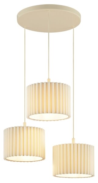 Brilliant - Lustr na lanku VELIN 3xE27/20W/230V pr. 61 cm krémová