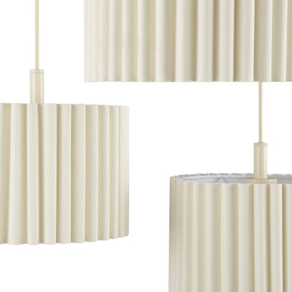 Brilliant - Lustr na lanku VELIN 3xE27/20W/230V pr. 61 cm krémová