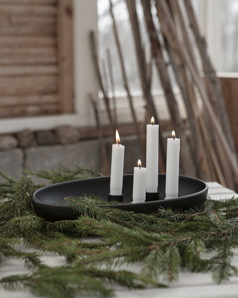 Storefactory Scandinavia Keramický svícen Gullholmen - Glossy Black SF377