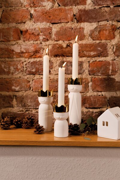 Räder Porcelánový svícen Kings Light Kašpar