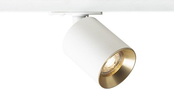 DARIO pro jednookr. lištu bílá česaná mosaz 230V GU10 9W - RED - DESIGN RENDL