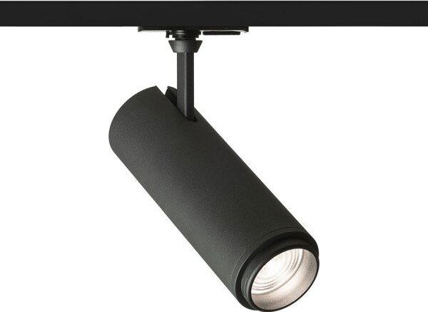 FOCUS 20 DIMM pro jednookr. lištu černá 230V LED 20W 10 60° 3000K 4000K 5000K - RED - DESIGN RENDL