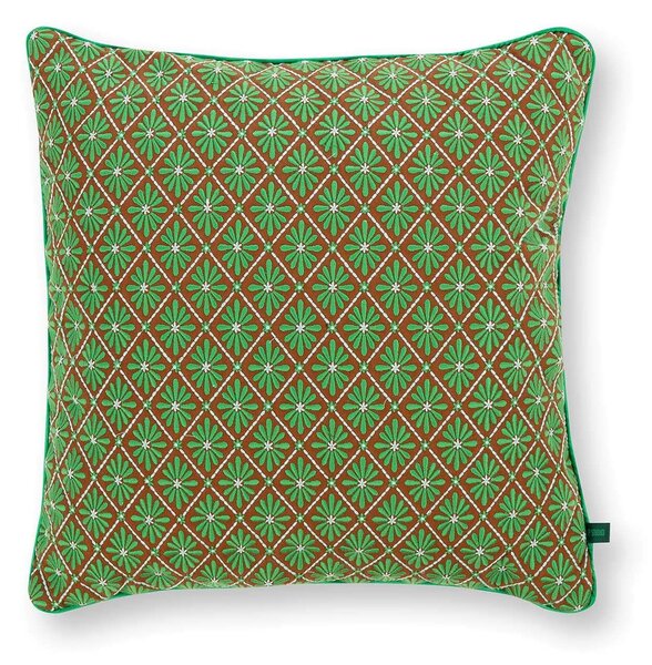 Pip Studio dekorační polštář Giyani Embroidery 50 x 50 cm - zelený