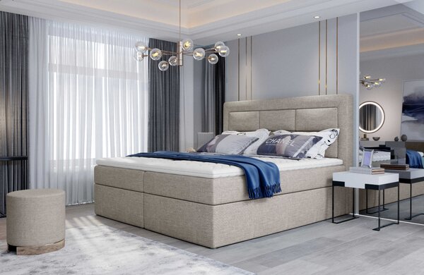 Manželská postel VIVRE Boxspring | 140 x 200 cm Barva VIVRE: Monolith 77
