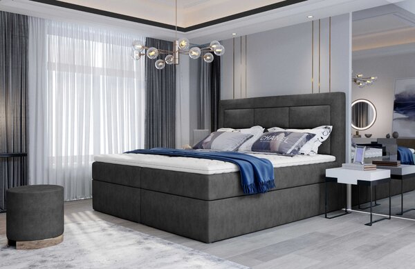 Manželská postel VIVRE Boxspring | 140 x 200 cm Barva VIVRE: Monolith 77