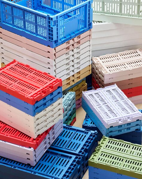 HAY Úložný box Colour Crate Medium, powder