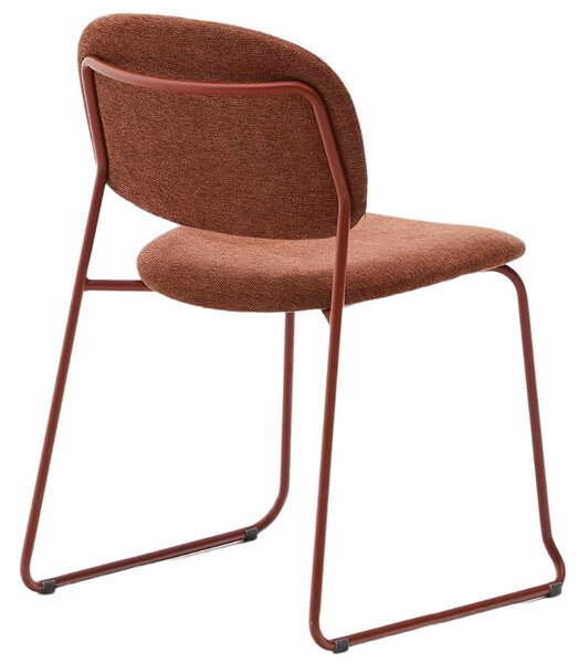 Terakotově červená jídelní židle Kave Home Meli