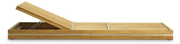 Ethimo Polohovací lehátko Esedra, Ethimo, 80x210x15 cm, rám teakové dřevo a nerezová ocel, bez matrací