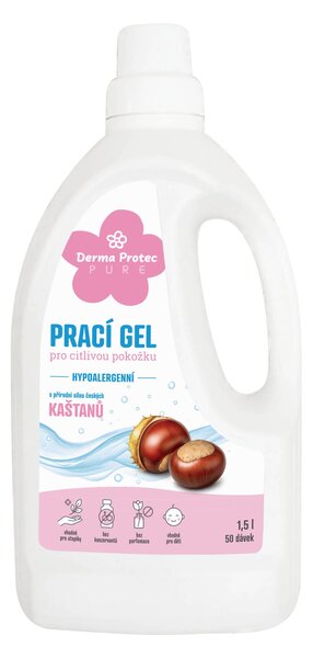 DermaProtec Pure Prací gel pro citlivou pokožku 1,5 l