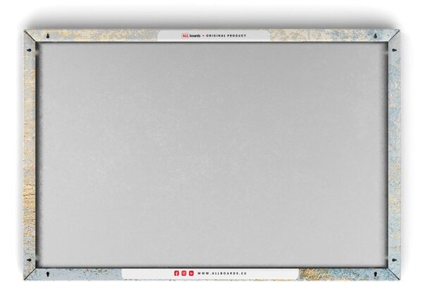 ALLboards METAL MB64_00101 Magnetická kovová tabule zlatý beton 60x40 cm