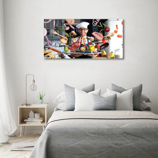 Foto obraz canvas Kuchař recept oc-179590171