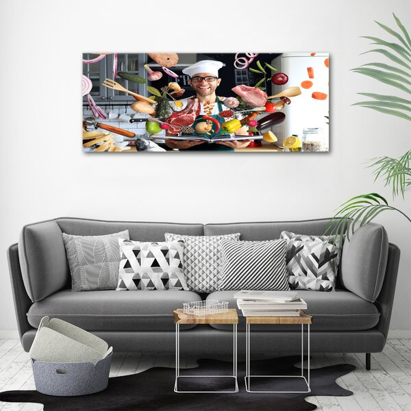 Foto obraz canvas Kuchař recept oc-179590171