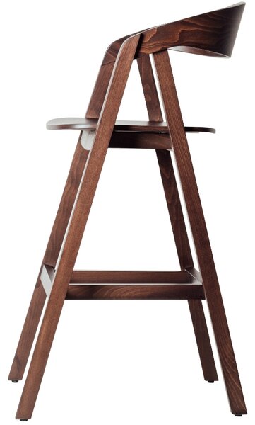 FormWood Ořechová barová židle Henry 72 cm