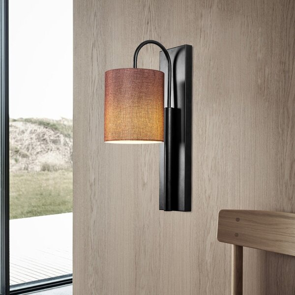 Opviq Nástěnná lampa Baston II černá/hnědá