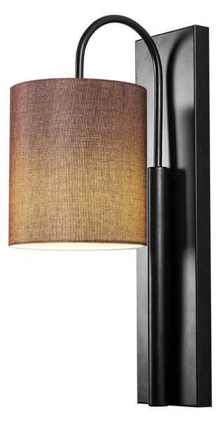 Opviq Nástěnná lampa Baston II černá/hnědá