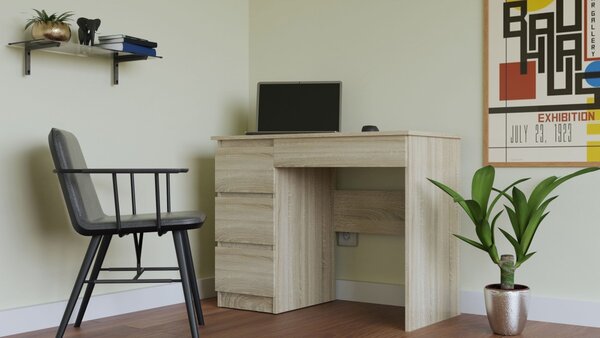 TP Living Psací stůl Mijas levý dub sonoma