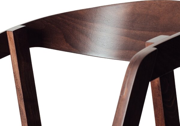 FormWood Ořechová barová židle Henry 63,5 cm