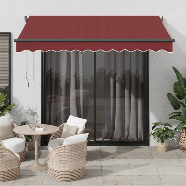 Stahovací markýza Vínová 350 x 250 cm Polyester 3310185