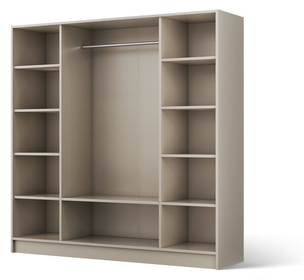 ADRK Šatní skříň Palladio KB 200, kašmír/madlo černé