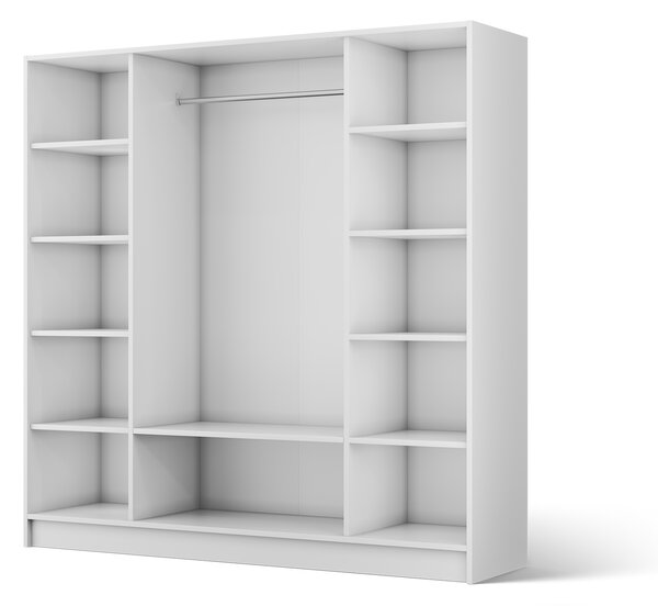ADRK Šatní skříň Palladio WB 200, bílá/madlo černé