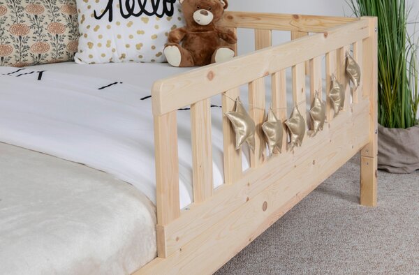 DĚTSKÁ POSTEL SE STŘÍŠKOU, 90/200 cm přírodní barvy MID.YOU - Dětské postele, Online Only
